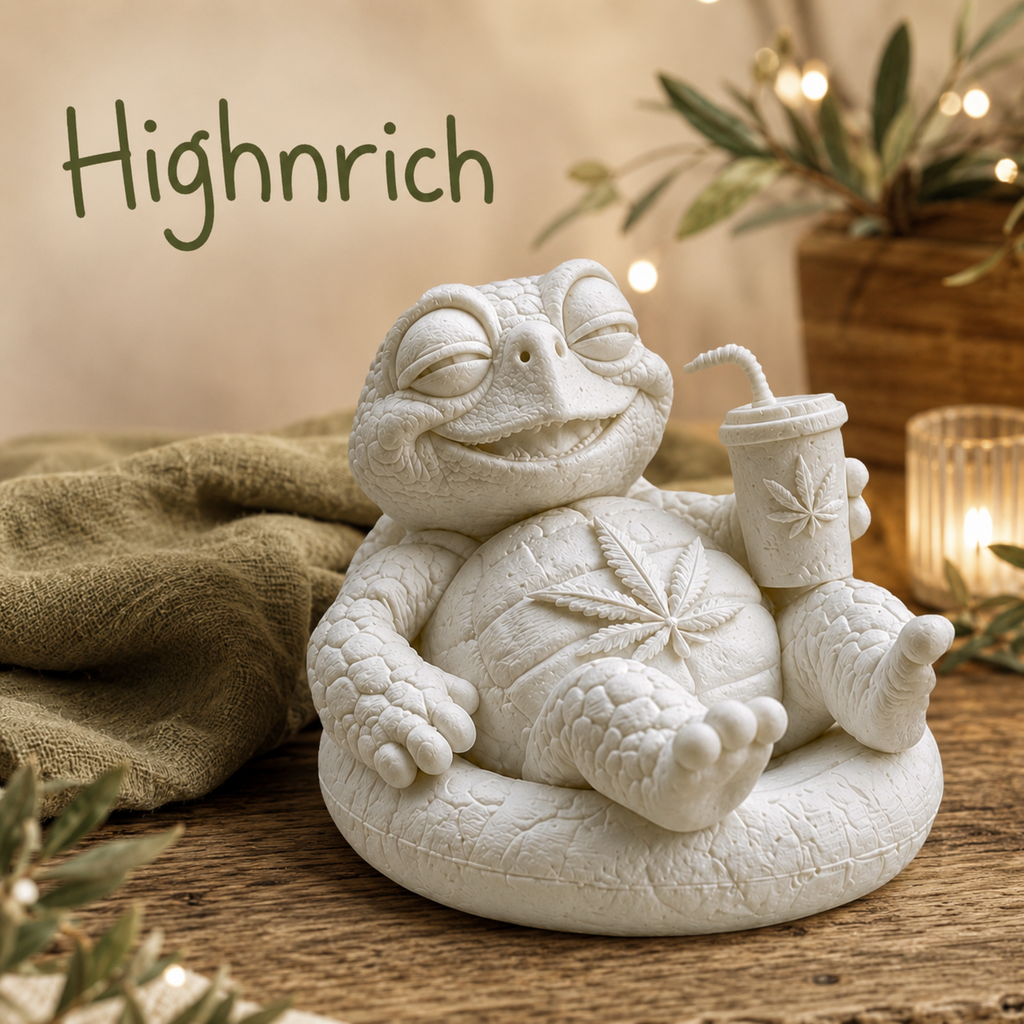 Shellax Highnrich – unbemalte weiße Schildkrötenfigur aus PLA+ zum Selbstgestalten, Ansicht 2.