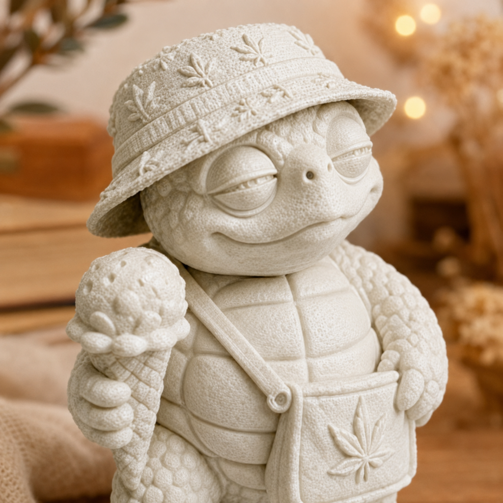 Shellax Coco – weiße 3D-Druck-Figur als kreative Deko zum Bemalen, Ansicht 3.