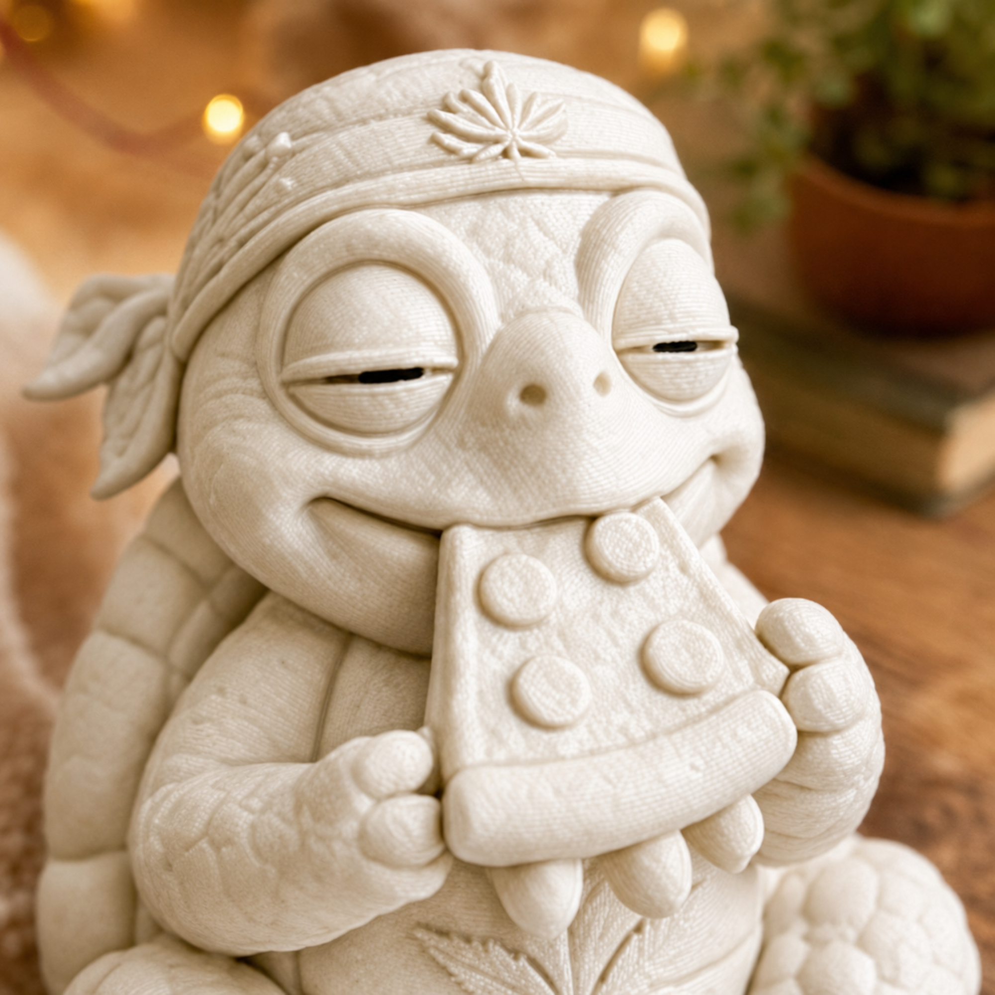 Shellax Lilli – weiße 3D-Druck-Figur für kreative Bemalung und Deko, Ansicht 3.
