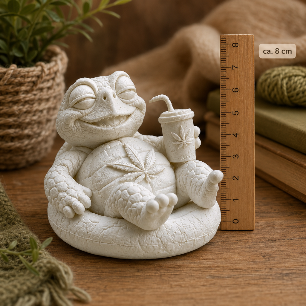 Shellax Highnrich – weiße PLA+ Schildkröte zum Bemalen und Sammeln, Ansicht 5.