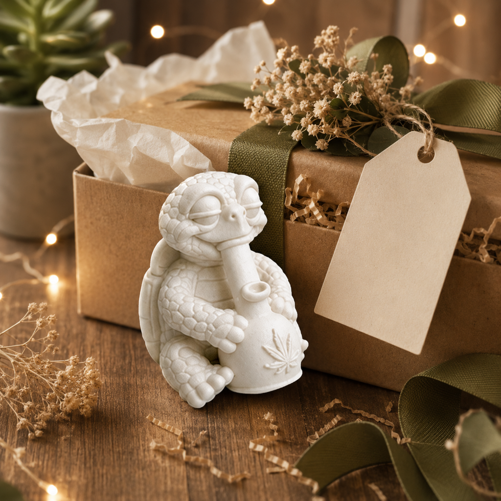 Shellax Marley – weiße Schildkrötenfigur aus der Shellax-Kollektion, Ansicht 7.