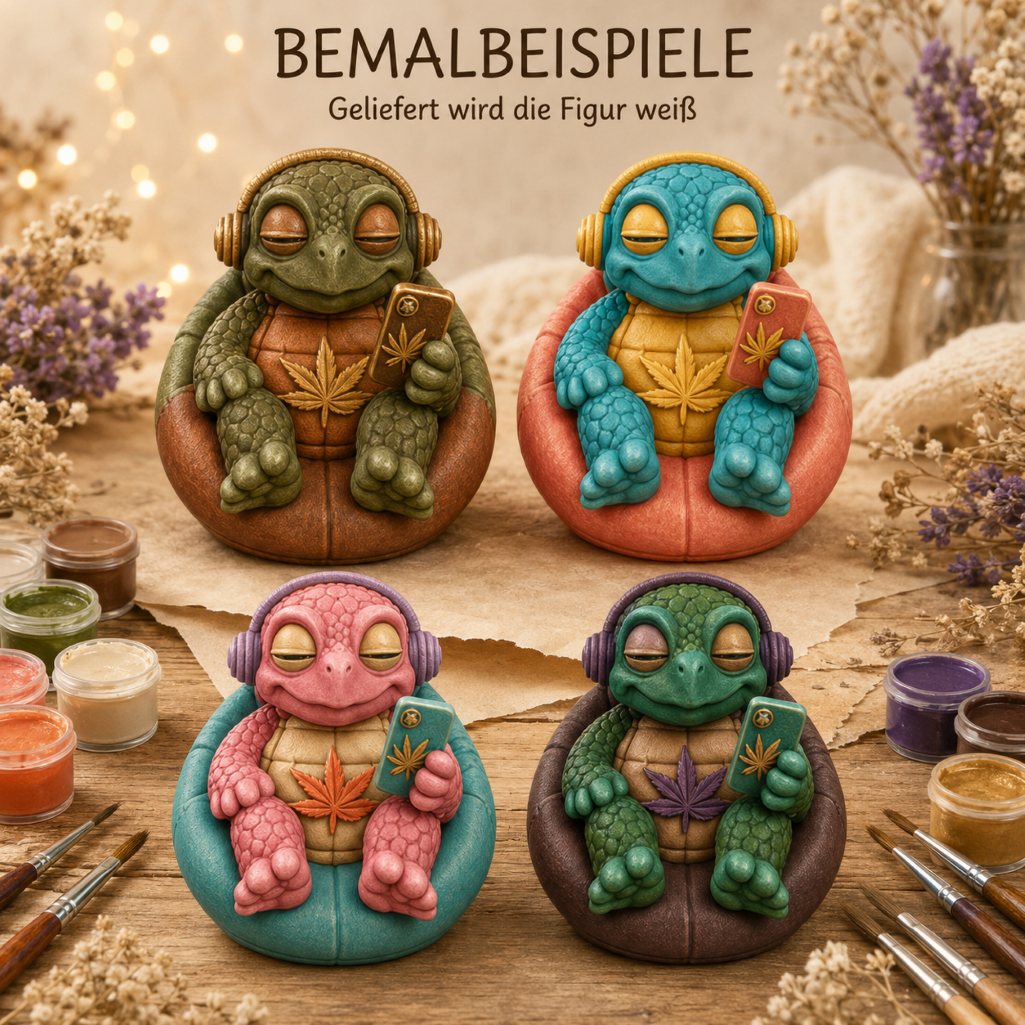 Shellax Nala – DIY-Figur zum Bemalen mit sichtbarer 3D-Druck-Optik, Ansicht 8.