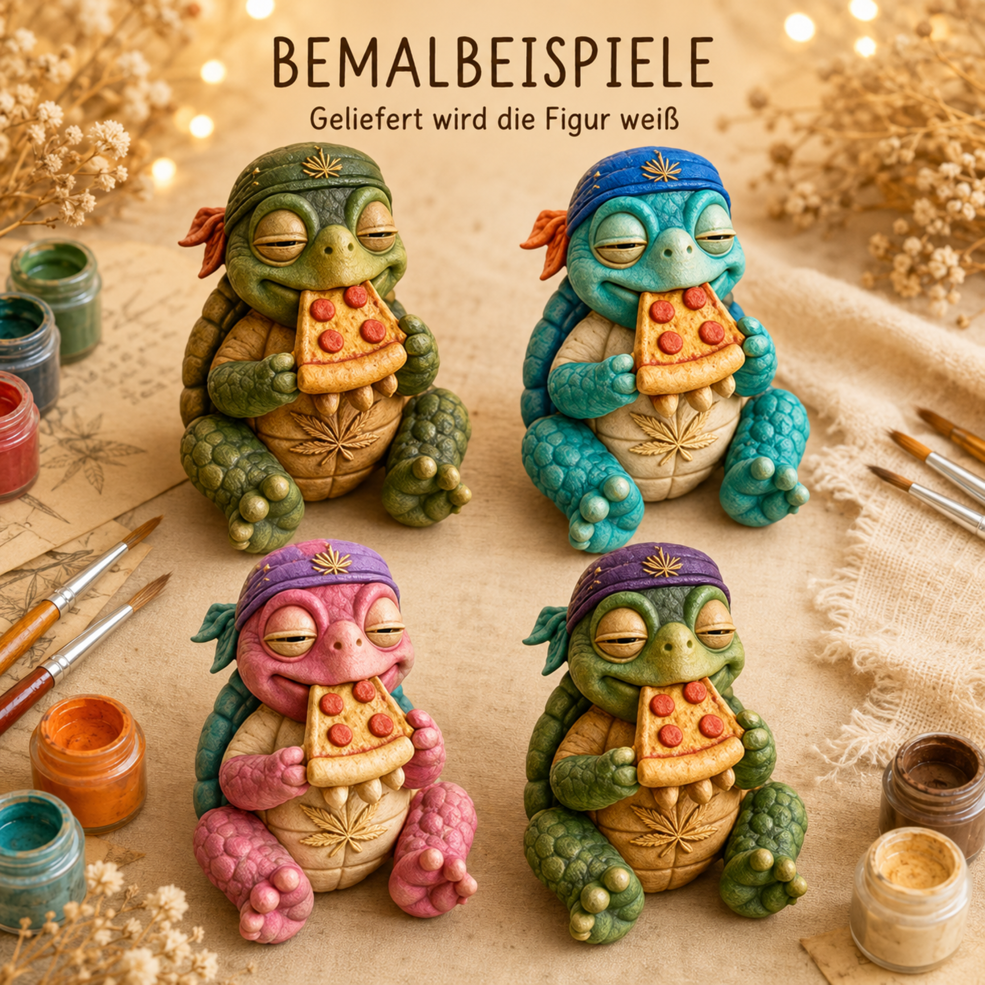 Shellax Lilli – DIY-Figur zum Bemalen mit sichtbarer 3D-Druck-Optik, Ansicht 8.
