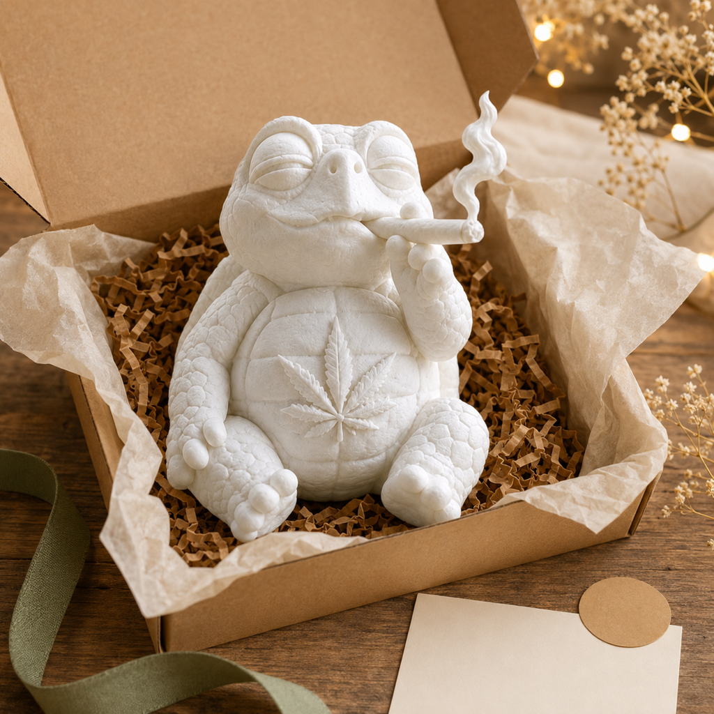 Shellax Beanie – kreative Bemal- und Dekoidee für eine weiße Shellax Figur, Ansicht 9.