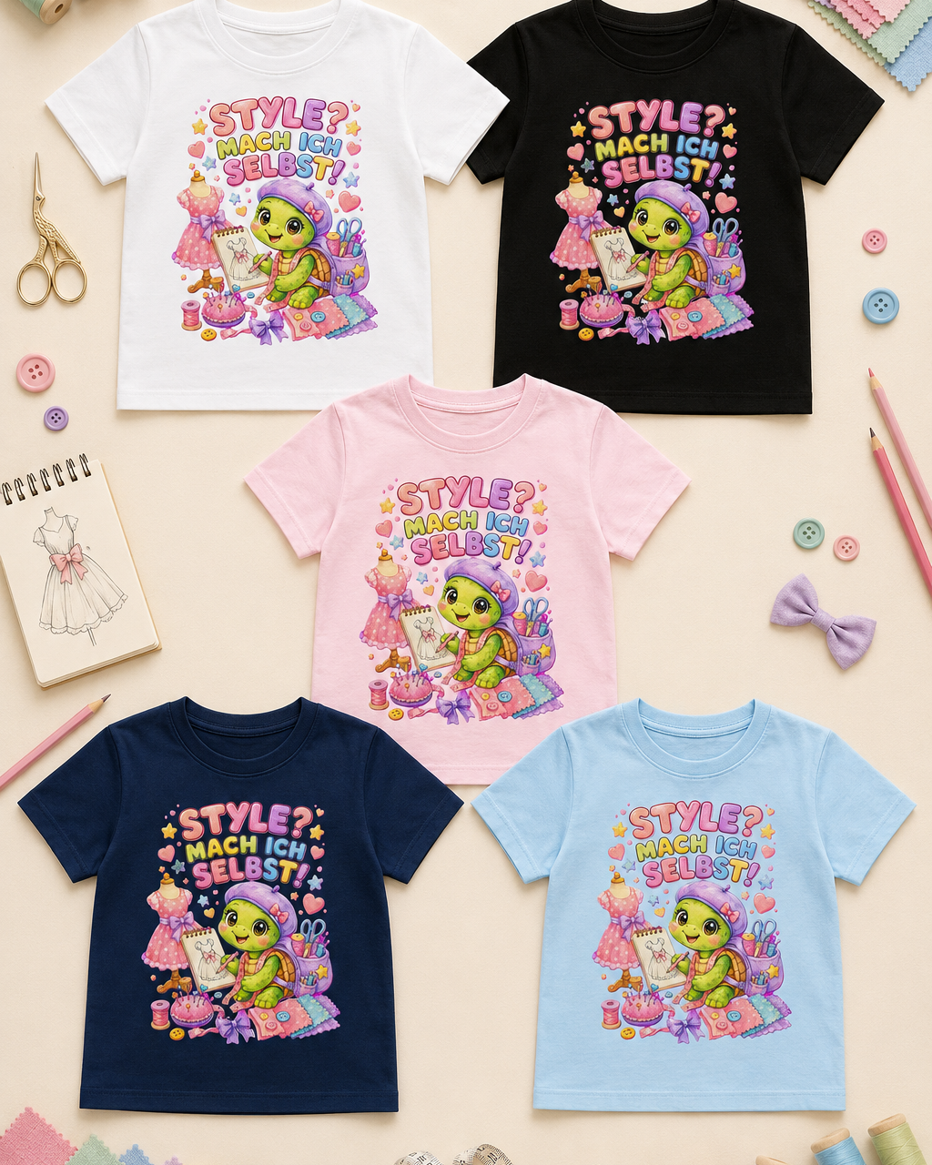 Kinder-T-Shirt für kleine Designerinnen