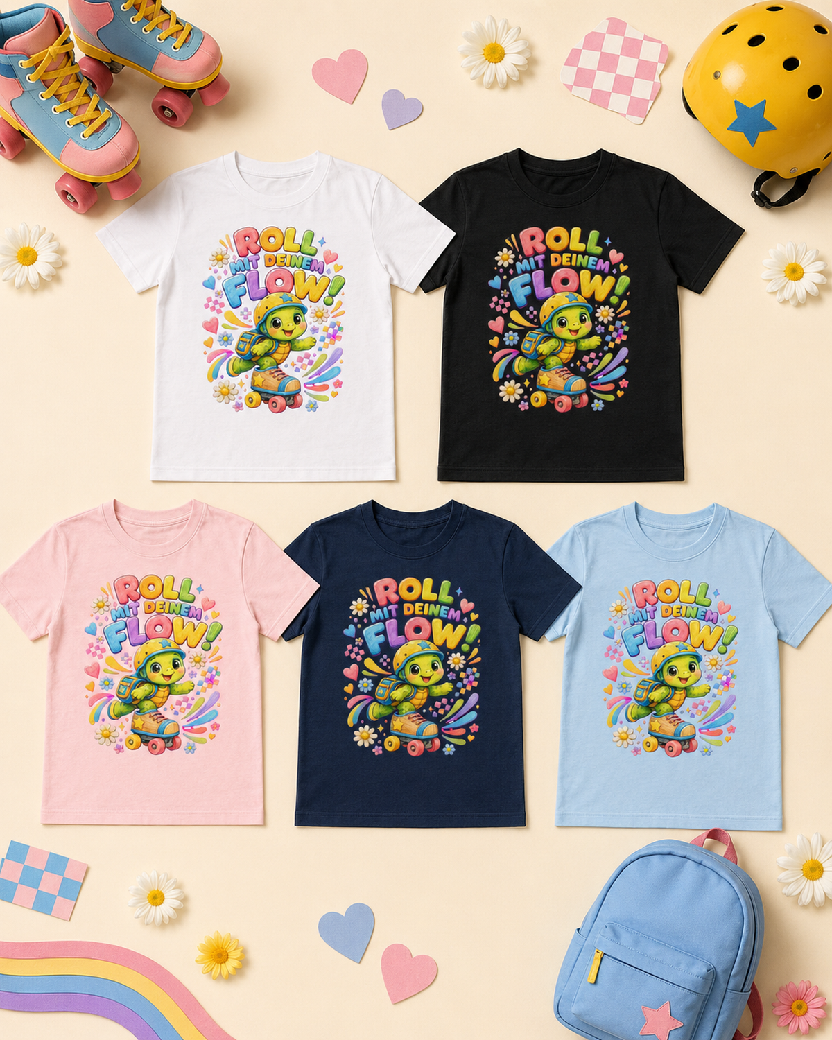 Kinder T-Shirts | Roll mit deinem Flow