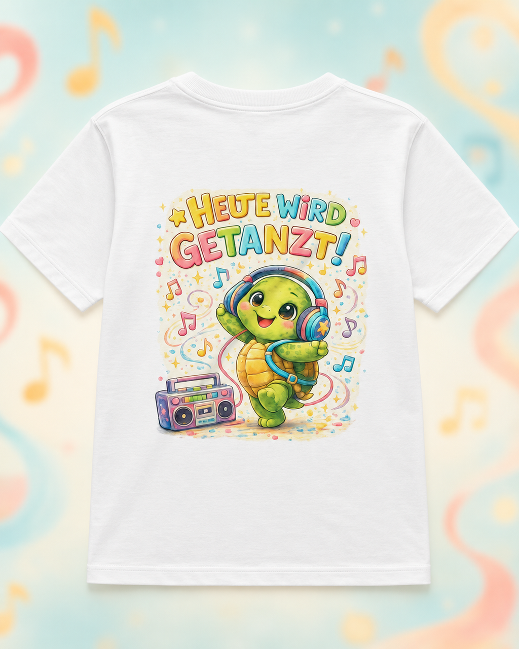 Kinder T-Shirts mit Backprint | Heute wird getanzt