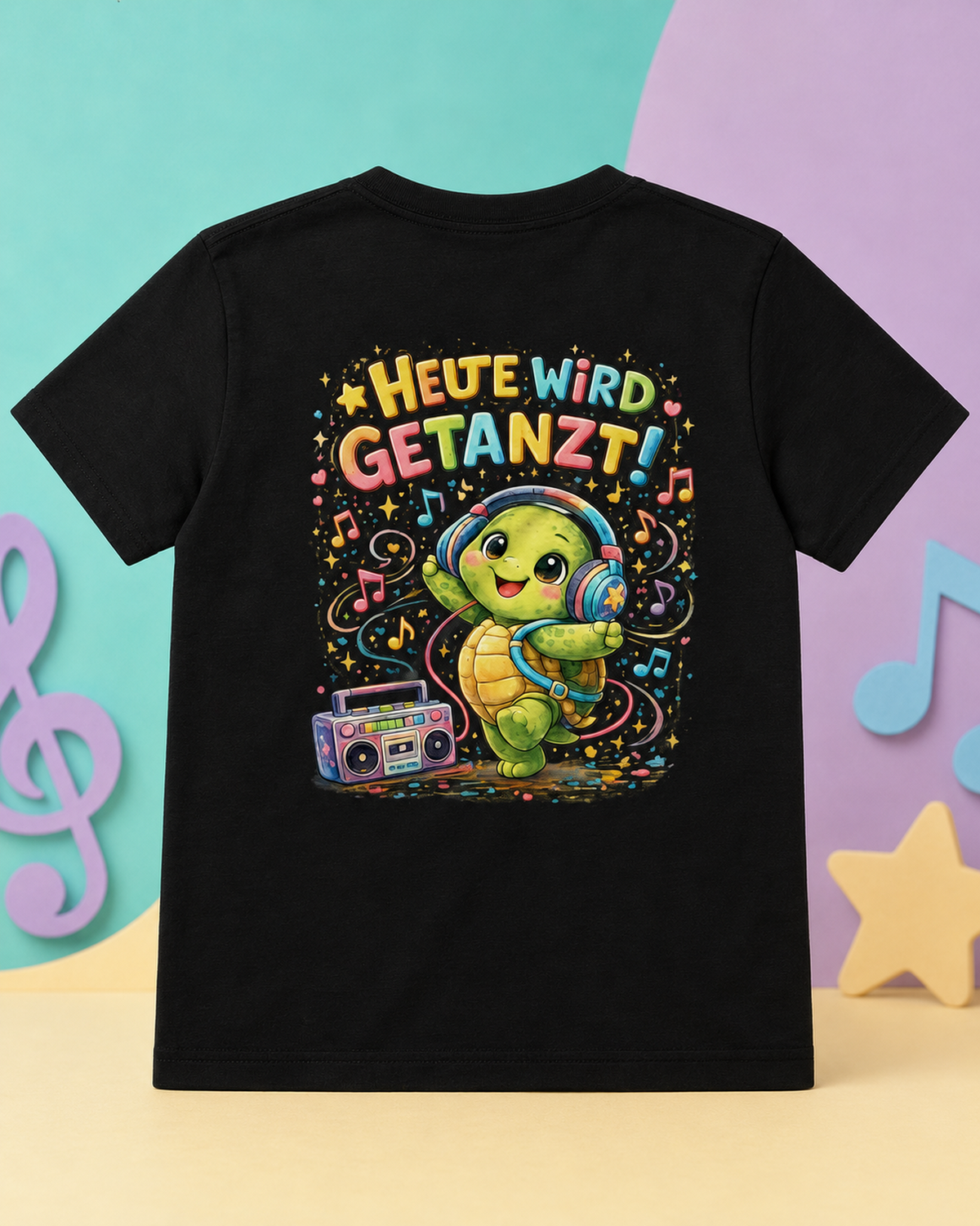 Kinder T-Shirts mit Backprint | Heute wird getanzt