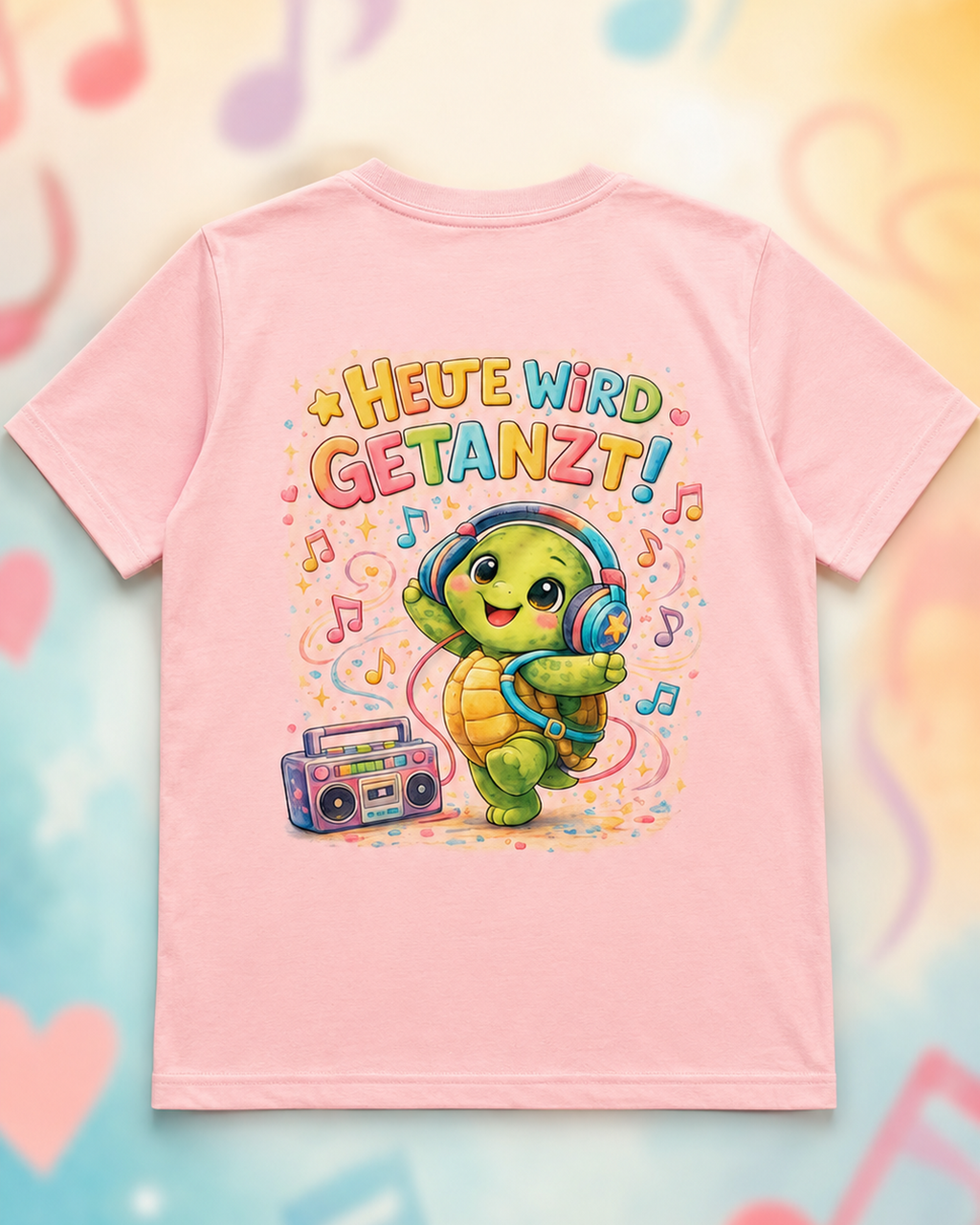 Kinder T-Shirts mit Backprint | Heute wird getanzt