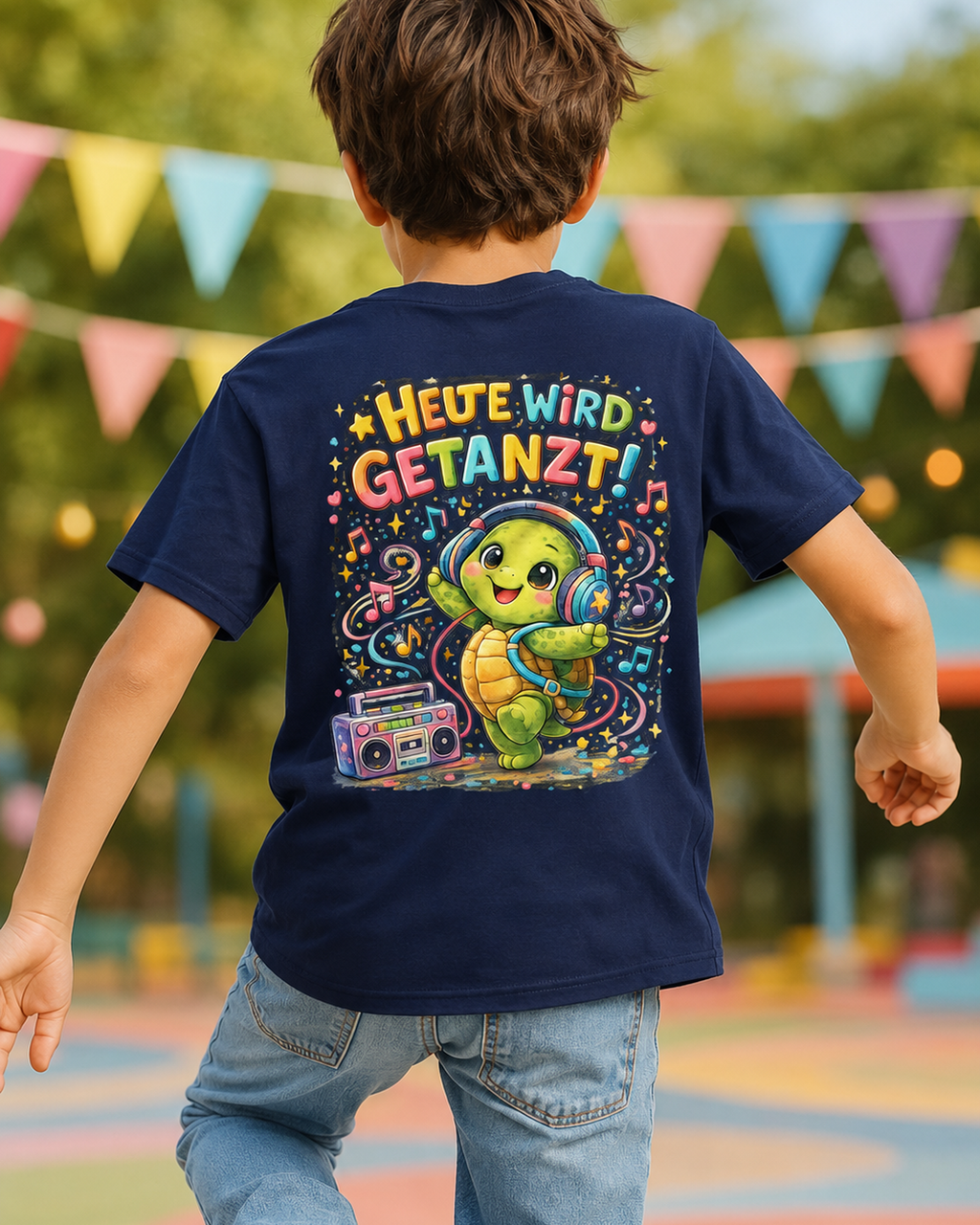 Kinder T-Shirts mit Backprint | Heute wird getanzt
