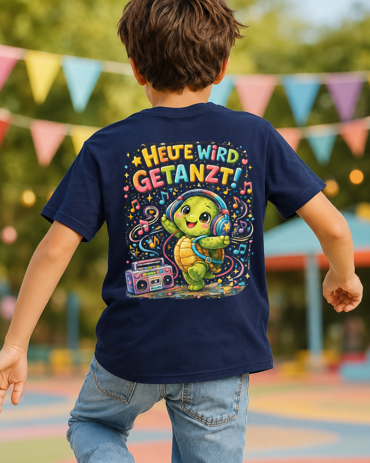 Kinder T-Shirts mit Backprint | Heute wird getanzt