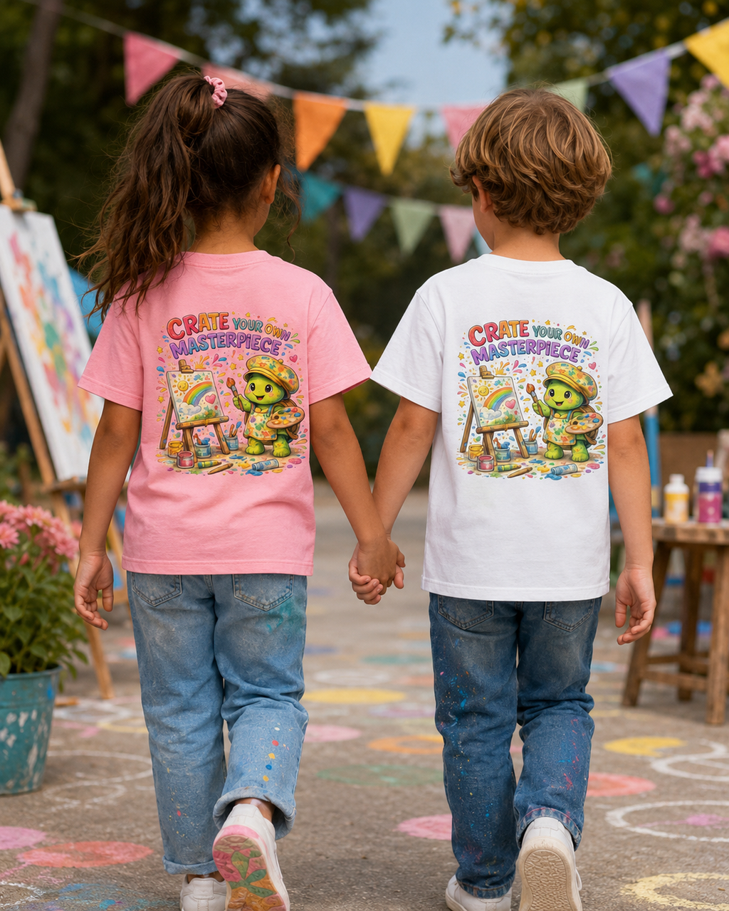 Kinder T-Shirts mit Backprint | Create Your Own Masterpiece