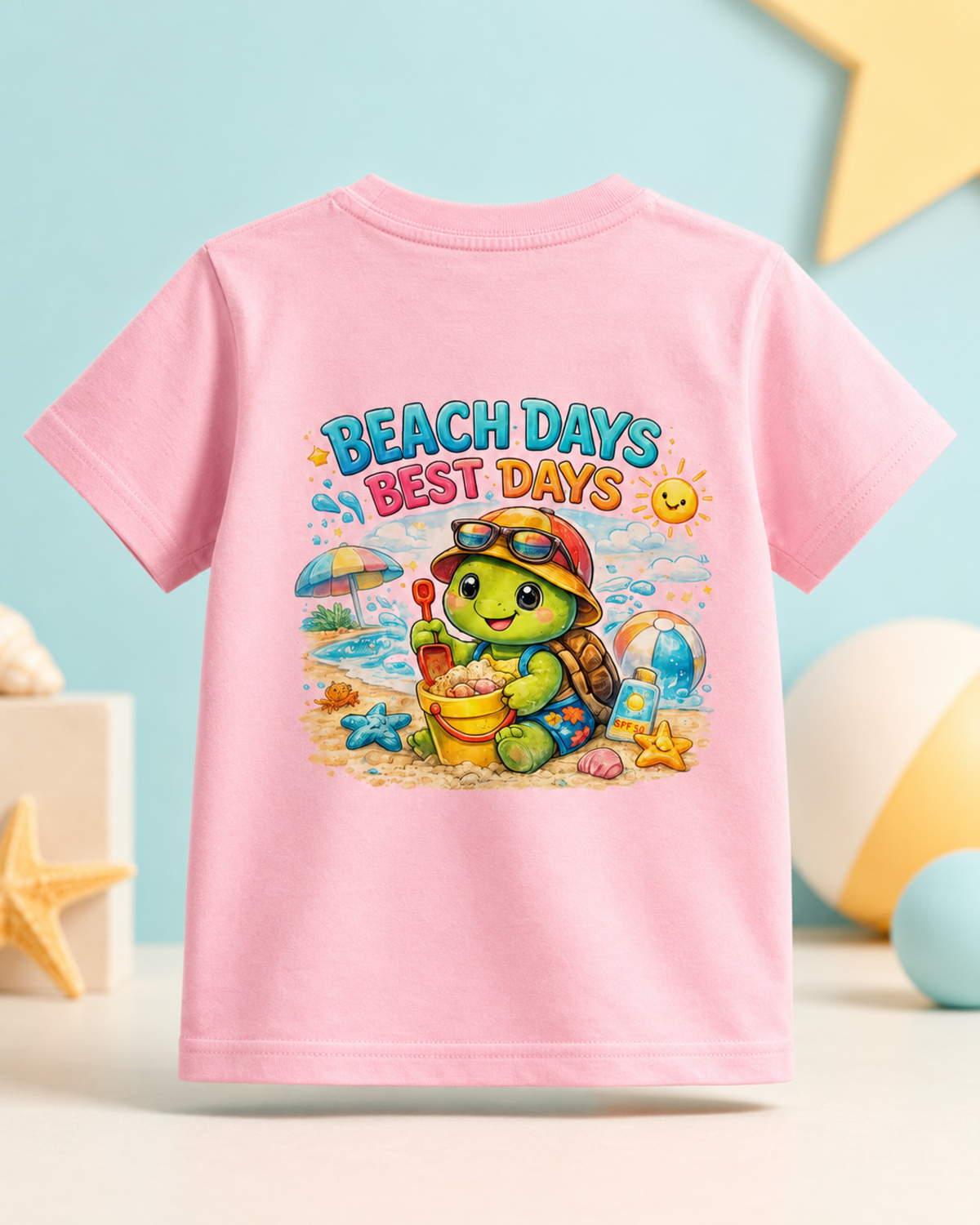 Kinder T-Shirt mit Backprint |Beach Days Best Days