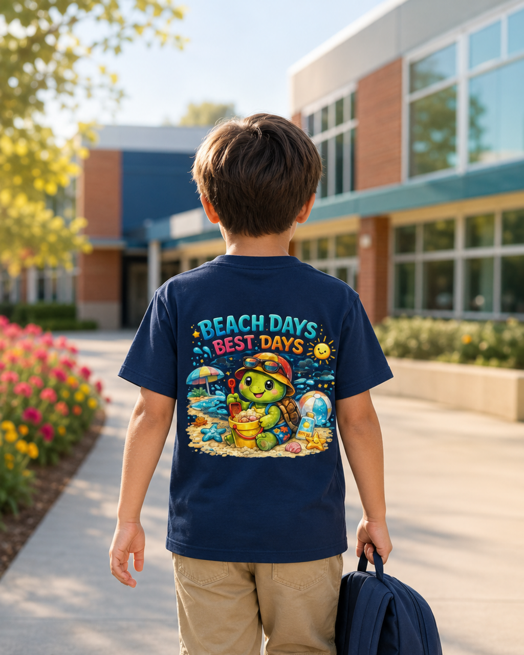 Kinder T-Shirt mit Backprint |Beach Days Best Days