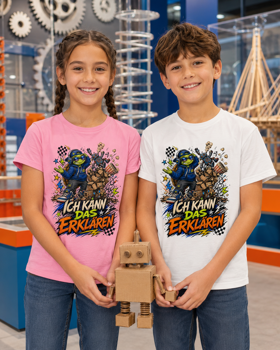 Ich kann das erklären Kinder-T-Shirt | Lustiges Chaos-Shirt mit Schildkröte