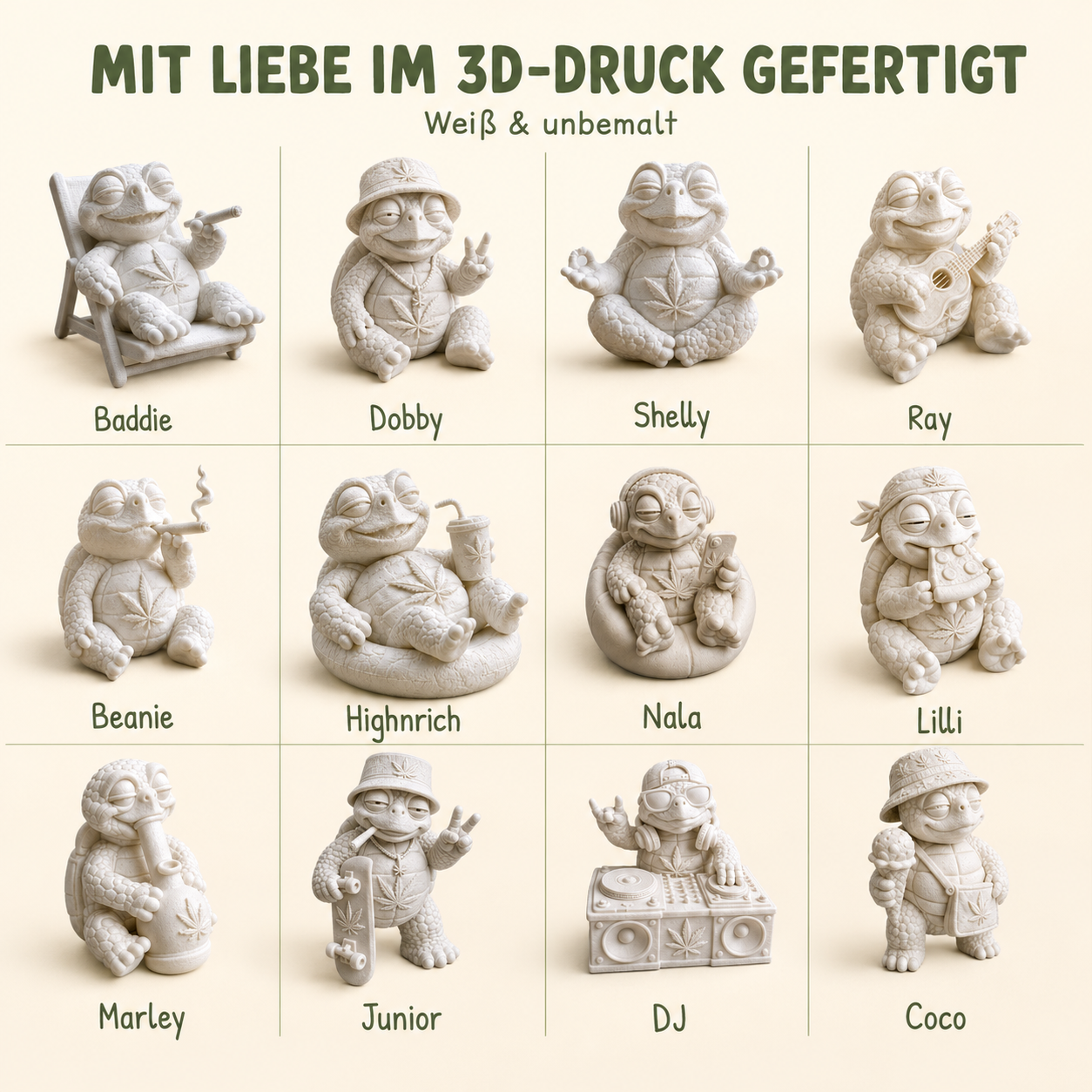 Shellax 2er-Set – Shellax Schildkröten als kreative Bastel- und Dekoidee.